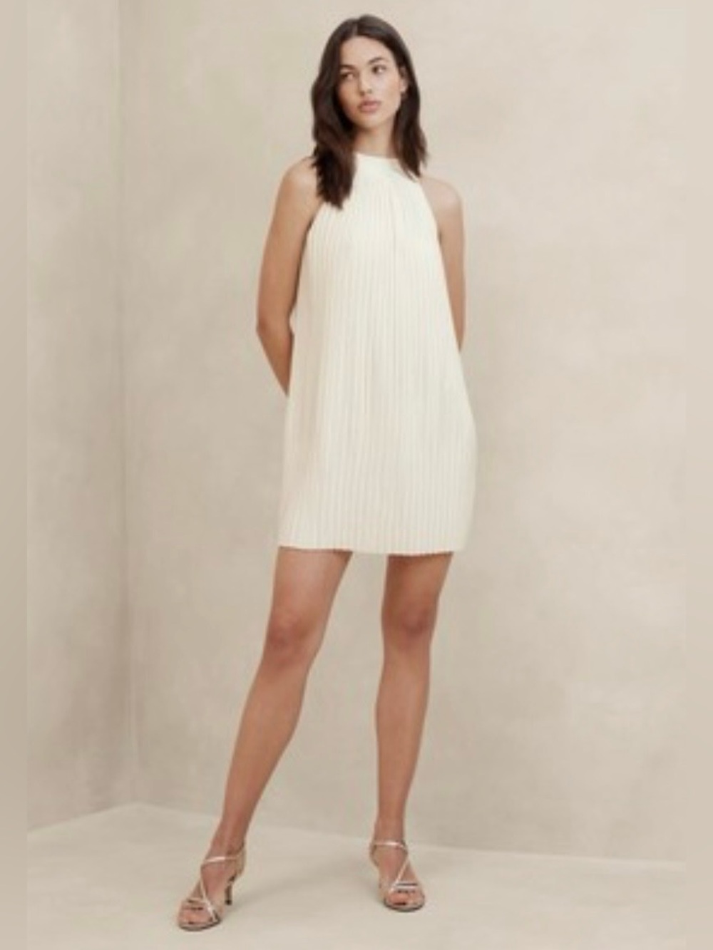 Banana Republic Pleated Midi Dress XS - Picture 1 of 6